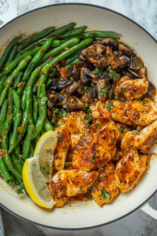 Forest Green Chicken Sauté