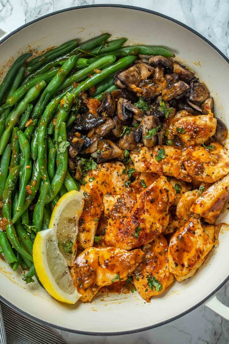 Forest Green Chicken Sauté